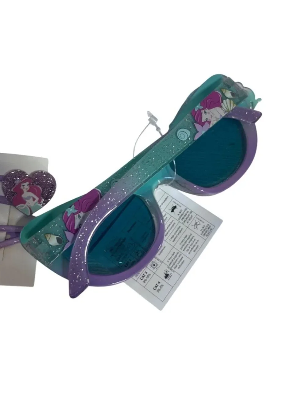 Disney Little Mermaid Ariel Sunglasses Accessories Set Case Hair Items New